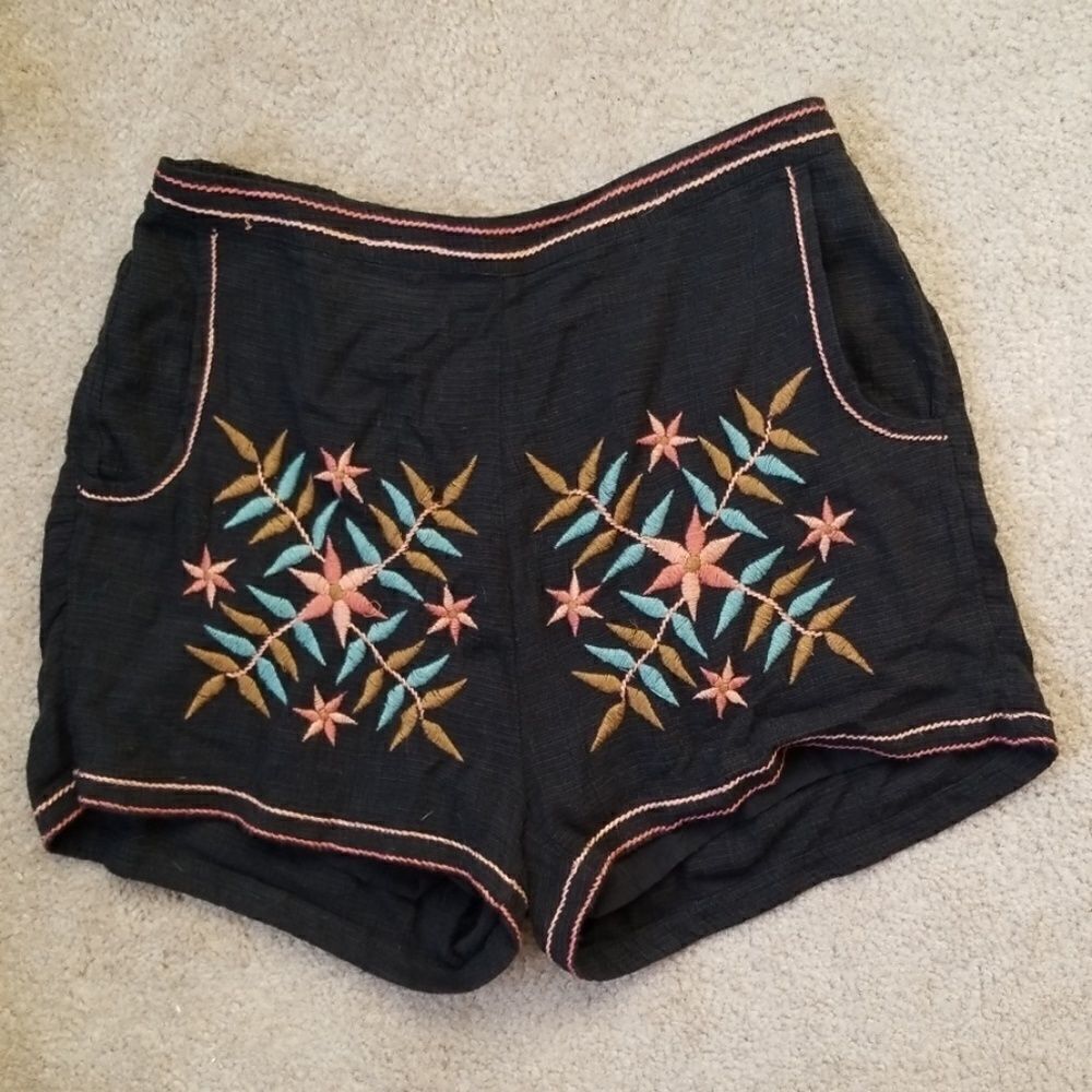 American Eagle Outfitters Embroidered Shorts